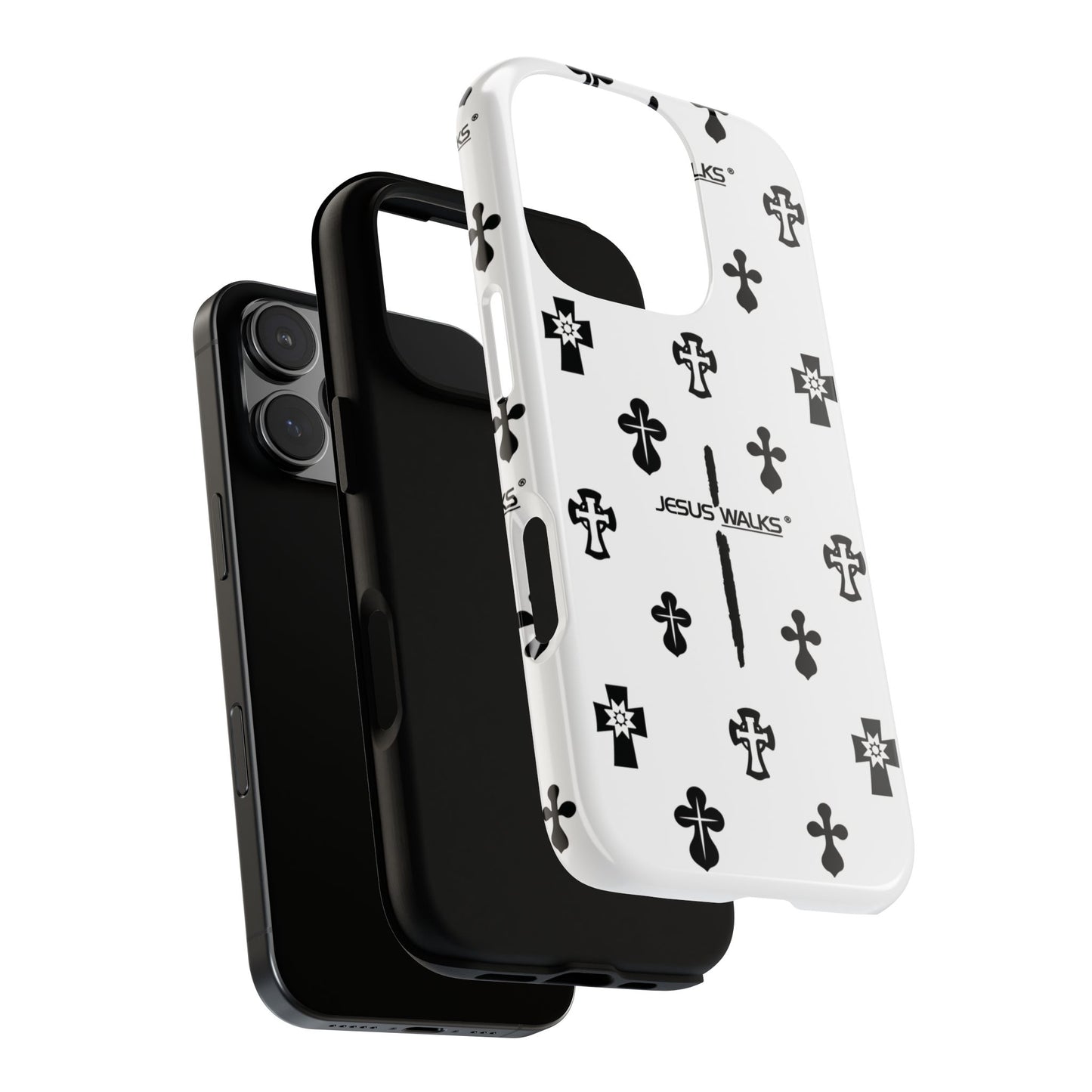 JESUS WALKS | Shockproof Phone Case Monochromatic Logo