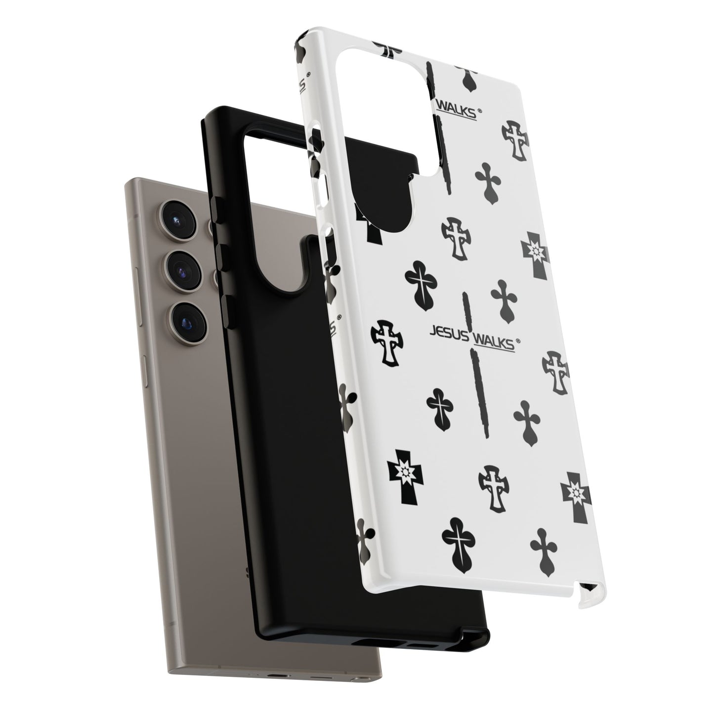 JESUS WALKS | Shockproof Phone Case Monochromatic Logo