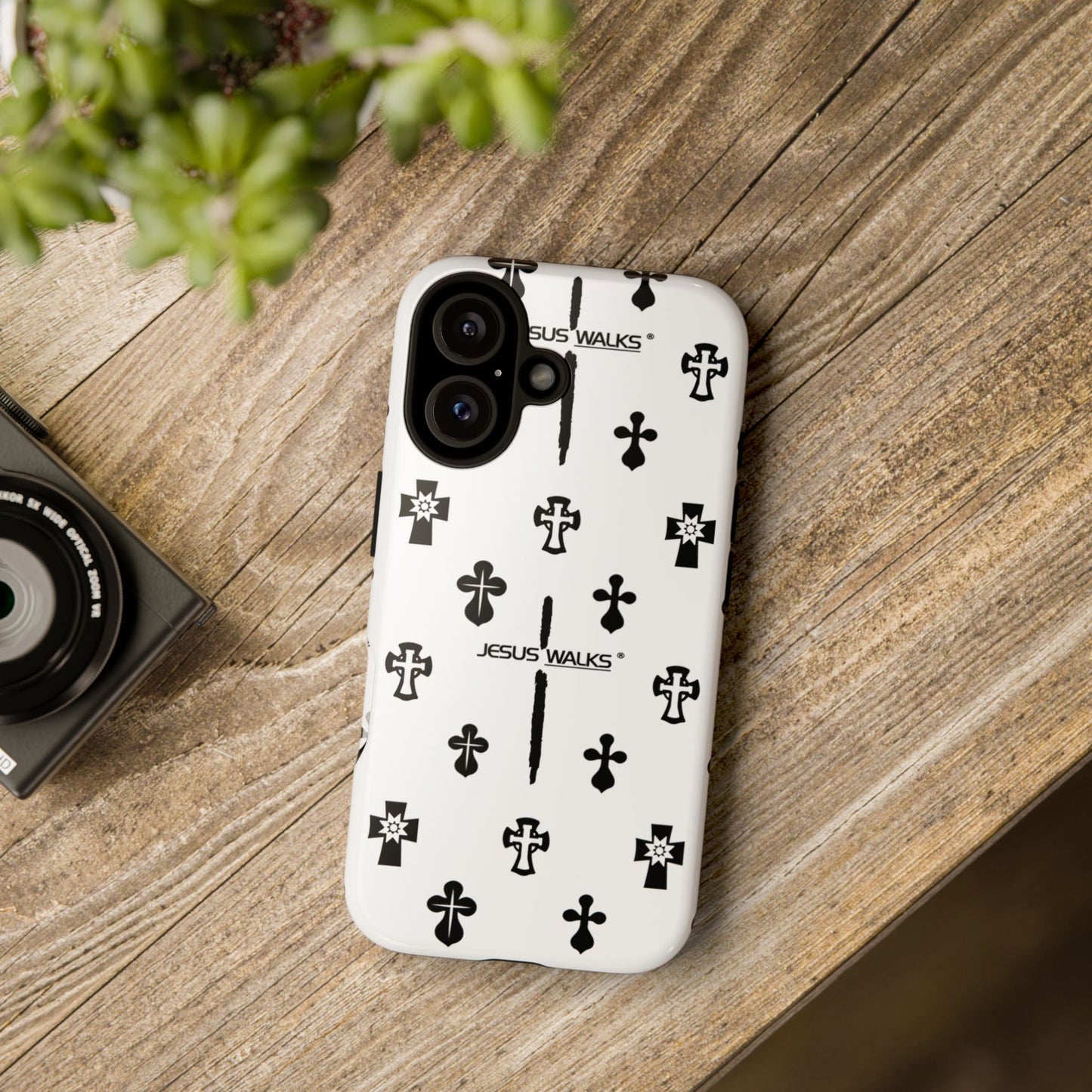 JESUS WALKS | Shockproof Phone Case Monochromatic Logo