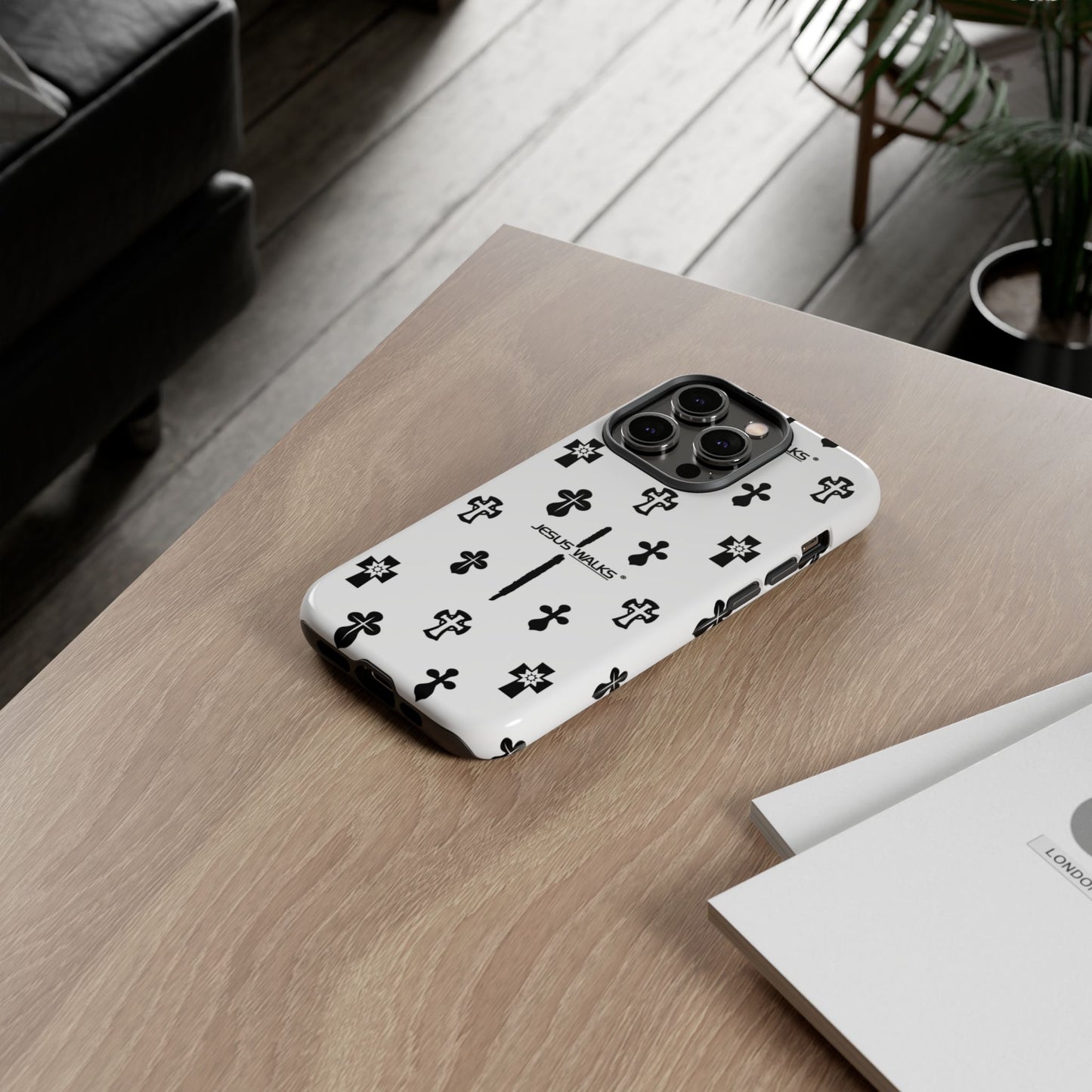 JESUS WALKS | Shockproof Phone Case Monochromatic Logo