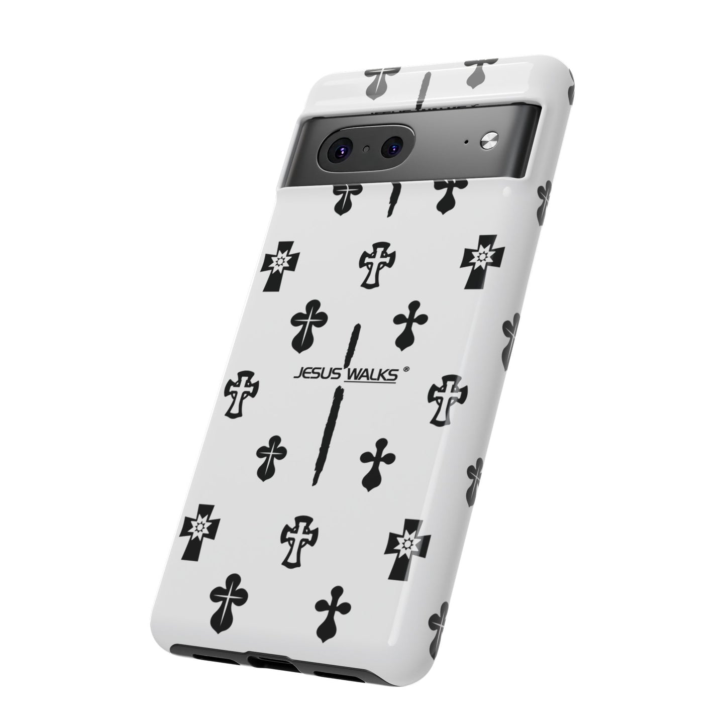 JESUS WALKS | Shockproof Phone Case Monochromatic Logo