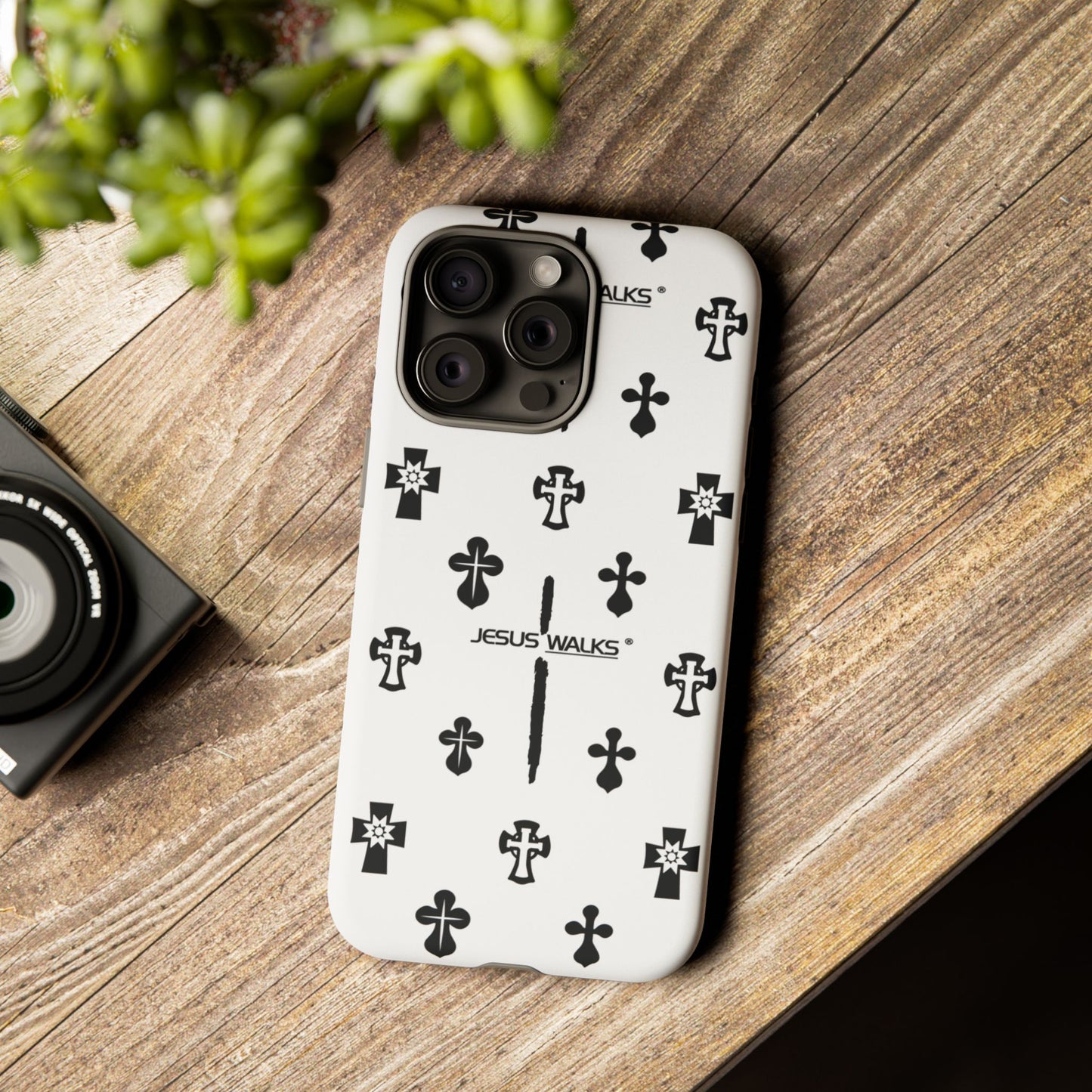 JESUS WALKS | Shockproof Phone Case Monochromatic Logo