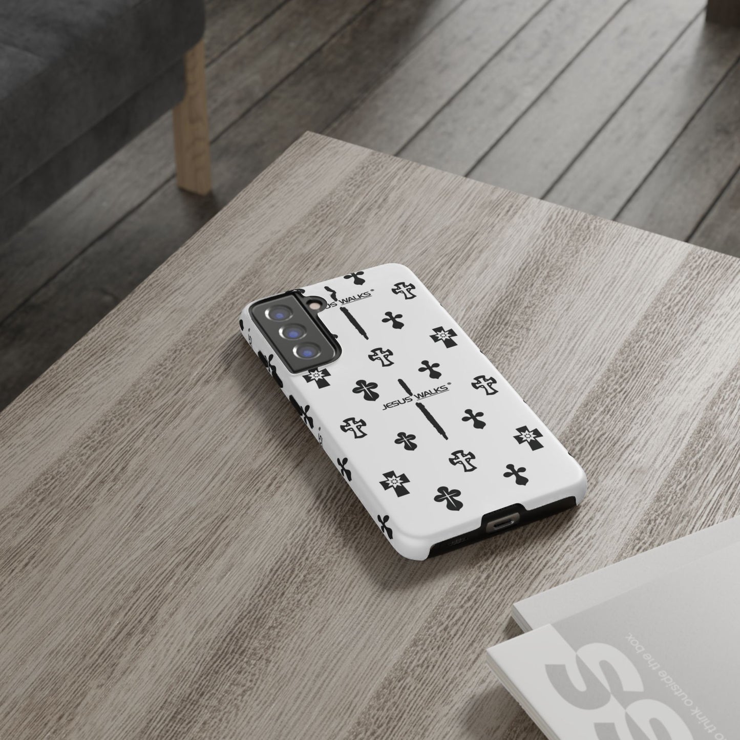 JESUS WALKS | Shockproof Phone Case Monochromatic Logo