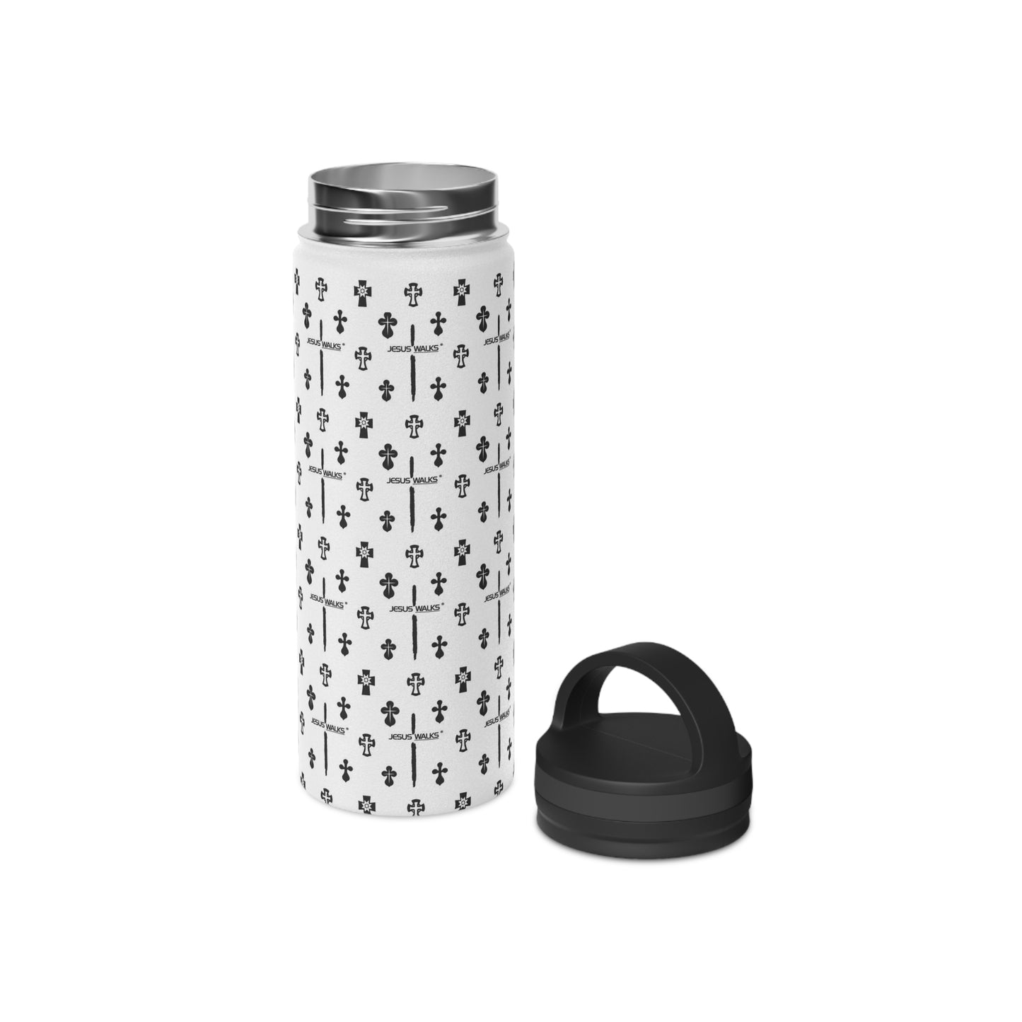 Jesus Walks Designer Stainless Steel Water Bottle