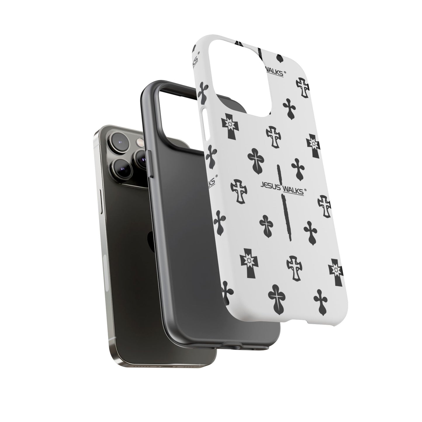 JESUS WALKS | Shockproof Phone Case Monochromatic Logo