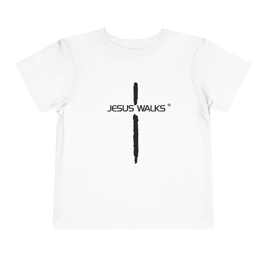 Jesus Walks Toddler Short Sleeve Tee - Designed for Little Believers