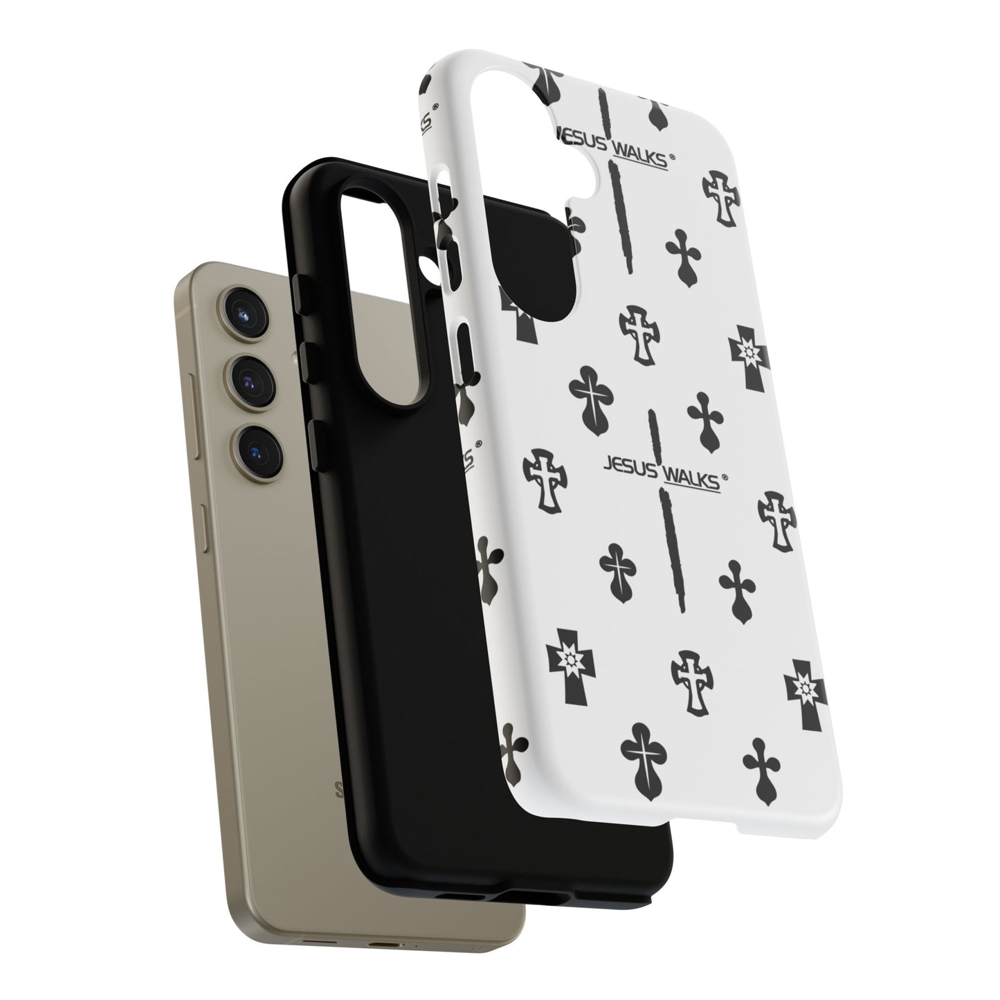 JESUS WALKS | Shockproof Phone Case Monochromatic Logo