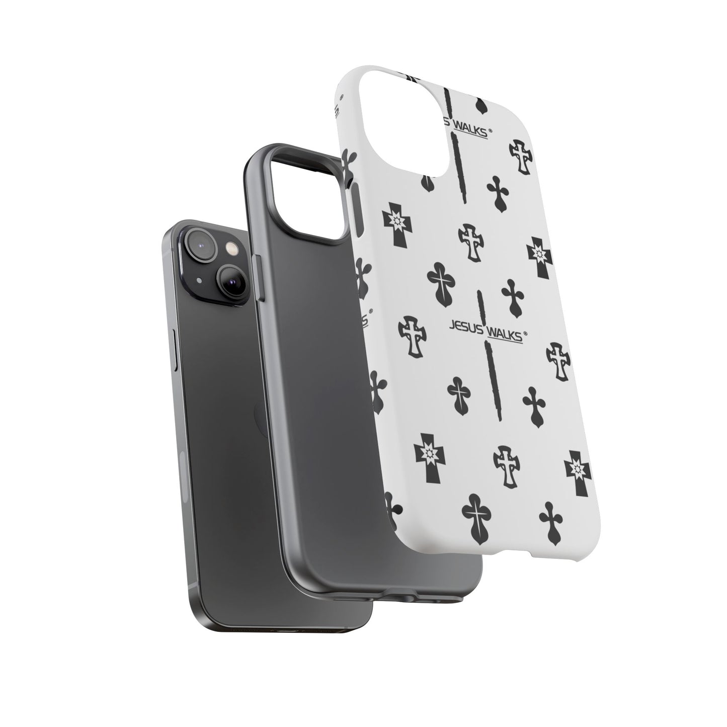 JESUS WALKS | Shockproof Phone Case Monochromatic Logo