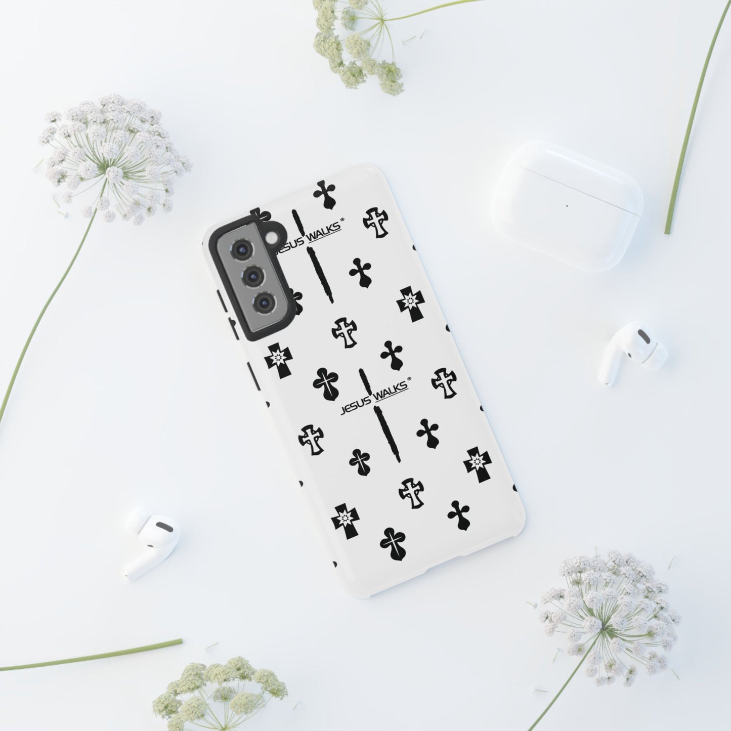 JESUS WALKS | Shockproof Phone Case Monochromatic Logo