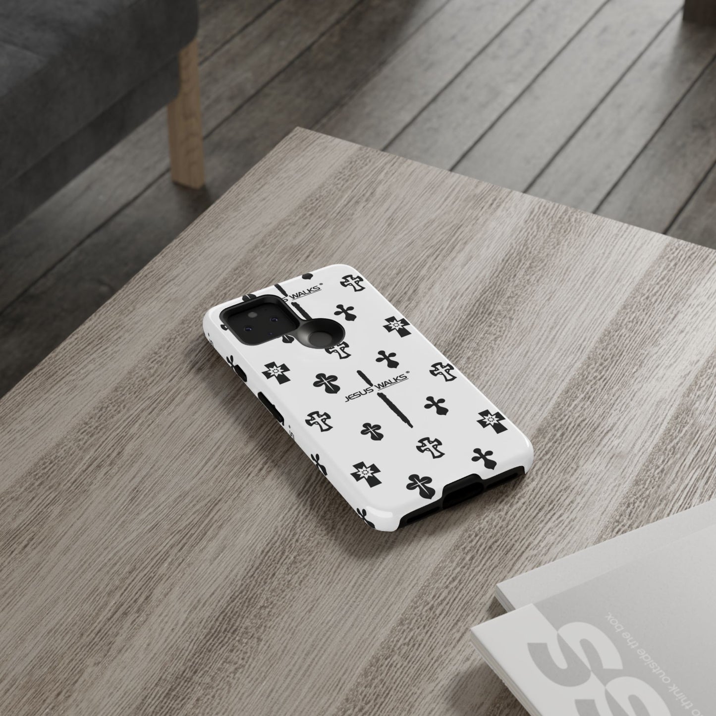 JESUS WALKS | Shockproof Phone Case Monochromatic Logo