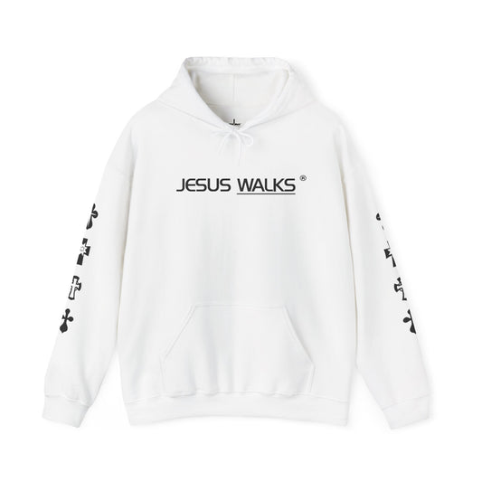 Jesus Walks Iconic Crossed Unisex Hoodie Sweatshirt
