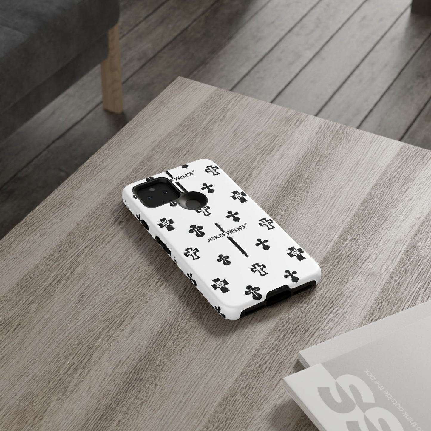 JESUS WALKS | Shockproof Phone Case Monochromatic Logo