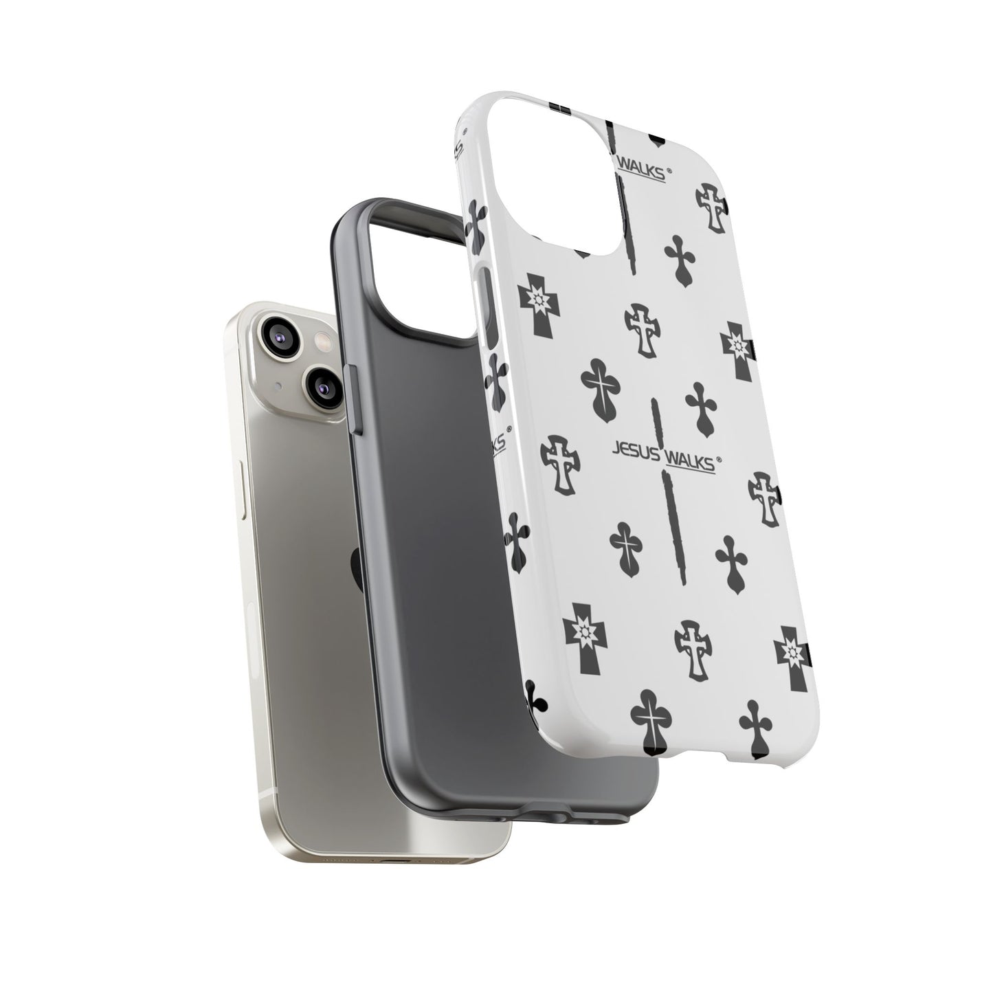 JESUS WALKS | Shockproof Phone Case Monochromatic Logo