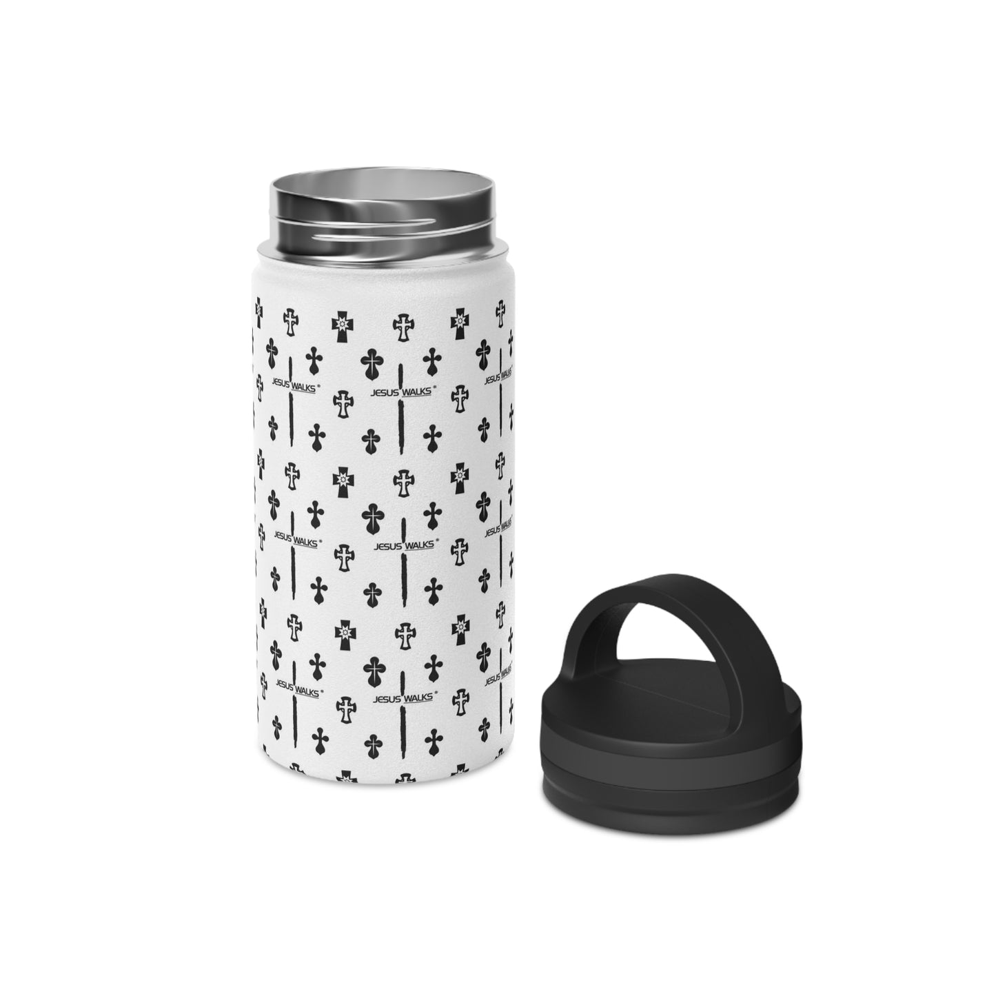 Jesus Walks Designer Stainless Steel Water Bottle