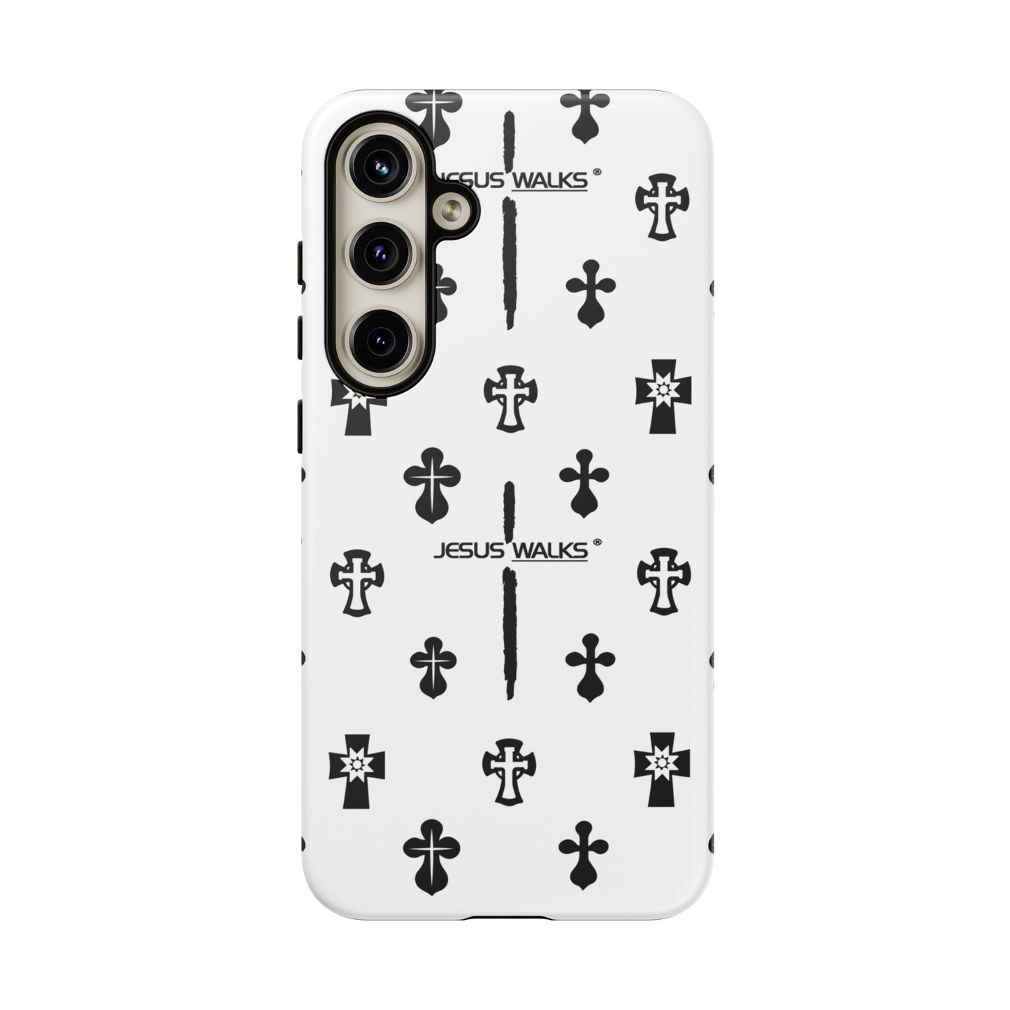 JESUS WALKS | Shockproof Phone Case Monochromatic Logo