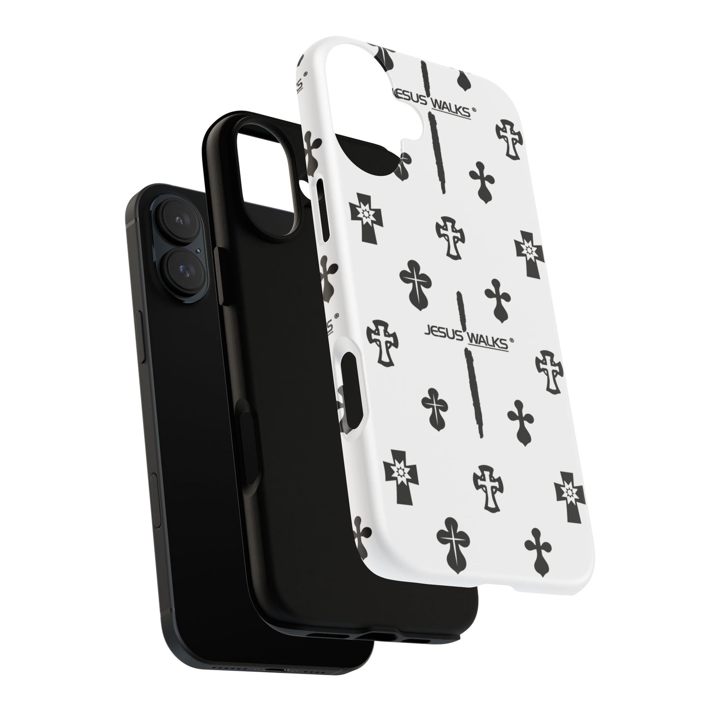 JESUS WALKS | Shockproof Phone Case Monochromatic Logo