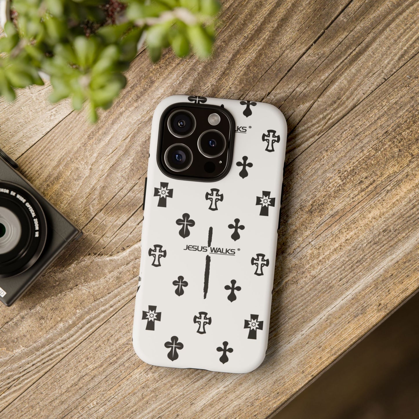 JESUS WALKS | Shockproof Phone Case Monochromatic Logo