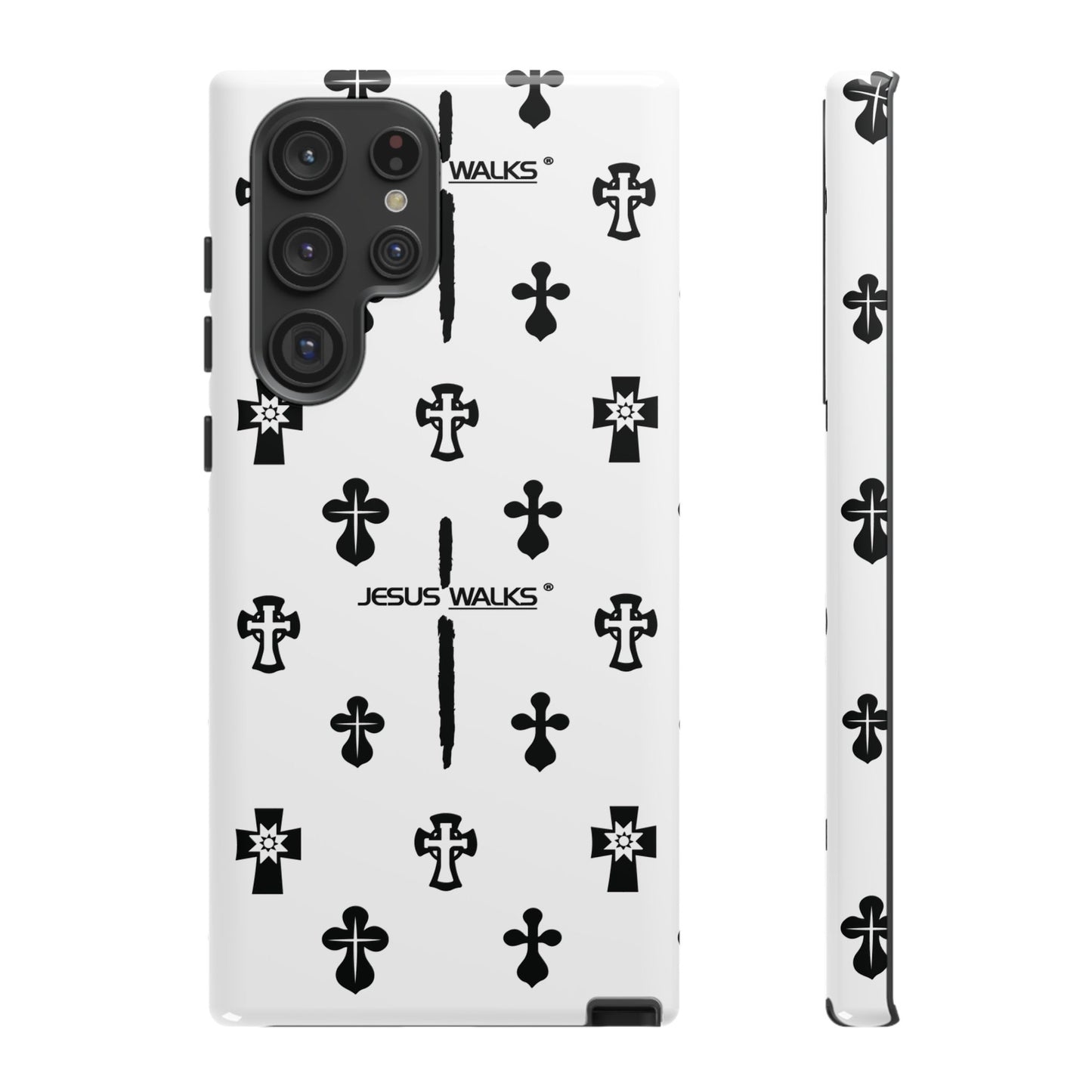 JESUS WALKS | Shockproof Phone Case Monochromatic Logo