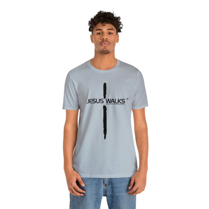 Jesus Walks Unisex Short Sleeve Big Cross Tee