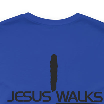 Jesus Walks Unisex Short Sleeve Big Cross Tee