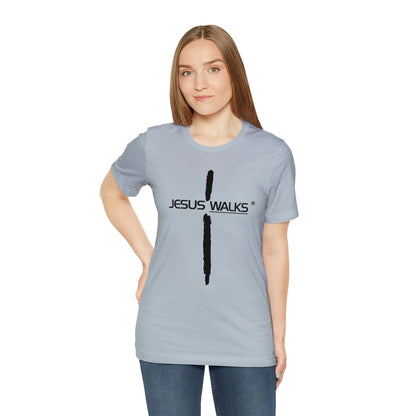 Jesus Walks Unisex Short Sleeve Big Cross Tee