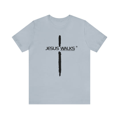 Jesus Walks Unisex Short Sleeve Big Cross Tee