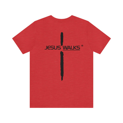 Jesus Walks Unisex Short Sleeve Big Cross Tee