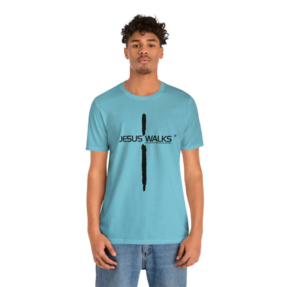 Jesus Walks Unisex Short Sleeve Big Cross Tee