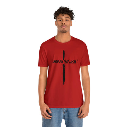 Jesus Walks Unisex Short Sleeve Big Cross Tee