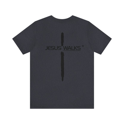 Jesus Walks Unisex Short Sleeve Big Cross Tee