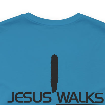 Jesus Walks Unisex Short Sleeve Big Cross Tee