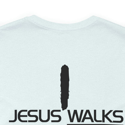 Jesus Walks Unisex Short Sleeve Big Cross Tee