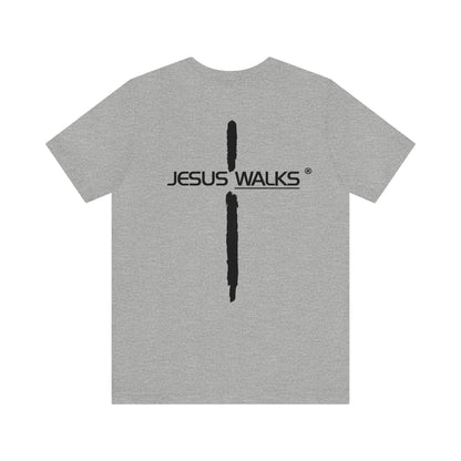 Jesus Walks Unisex Short Sleeve Big Cross Tee