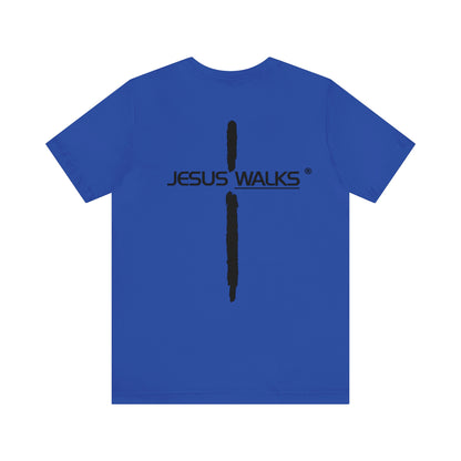 Jesus Walks Unisex Short Sleeve Big Cross Tee