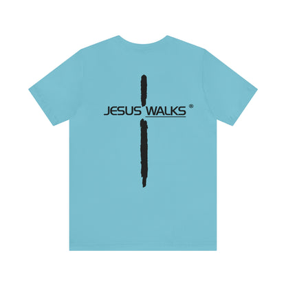 Jesus Walks Unisex Short Sleeve Big Cross Tee