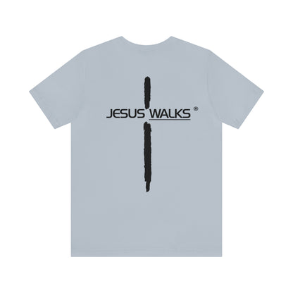 Jesus Walks Unisex Short Sleeve Big Cross Tee