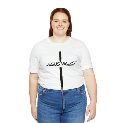 Jesus Walks Unisex Short Sleeve Big Cross Tee