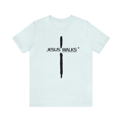 Jesus Walks Unisex Short Sleeve Big Cross Tee