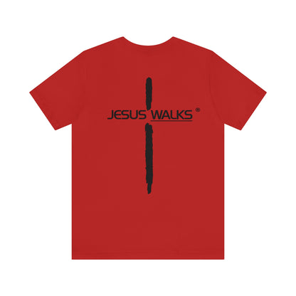 Jesus Walks Unisex Short Sleeve Big Cross Tee