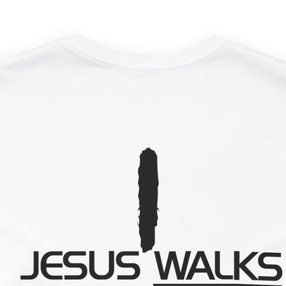 Jesus Walks Unisex Short Sleeve Big Cross Tee