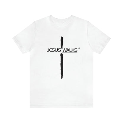 Jesus Walks Unisex Short Sleeve Big Cross Tee