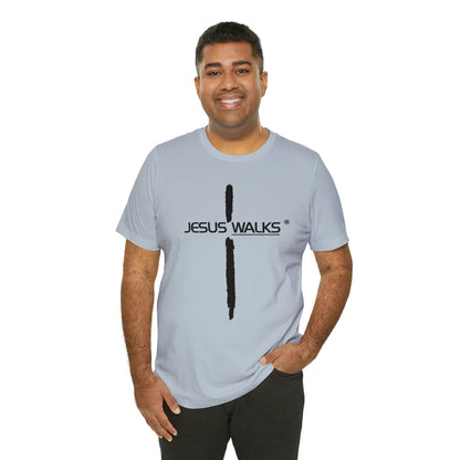 Jesus Walks Unisex Short Sleeve Big Cross Tee