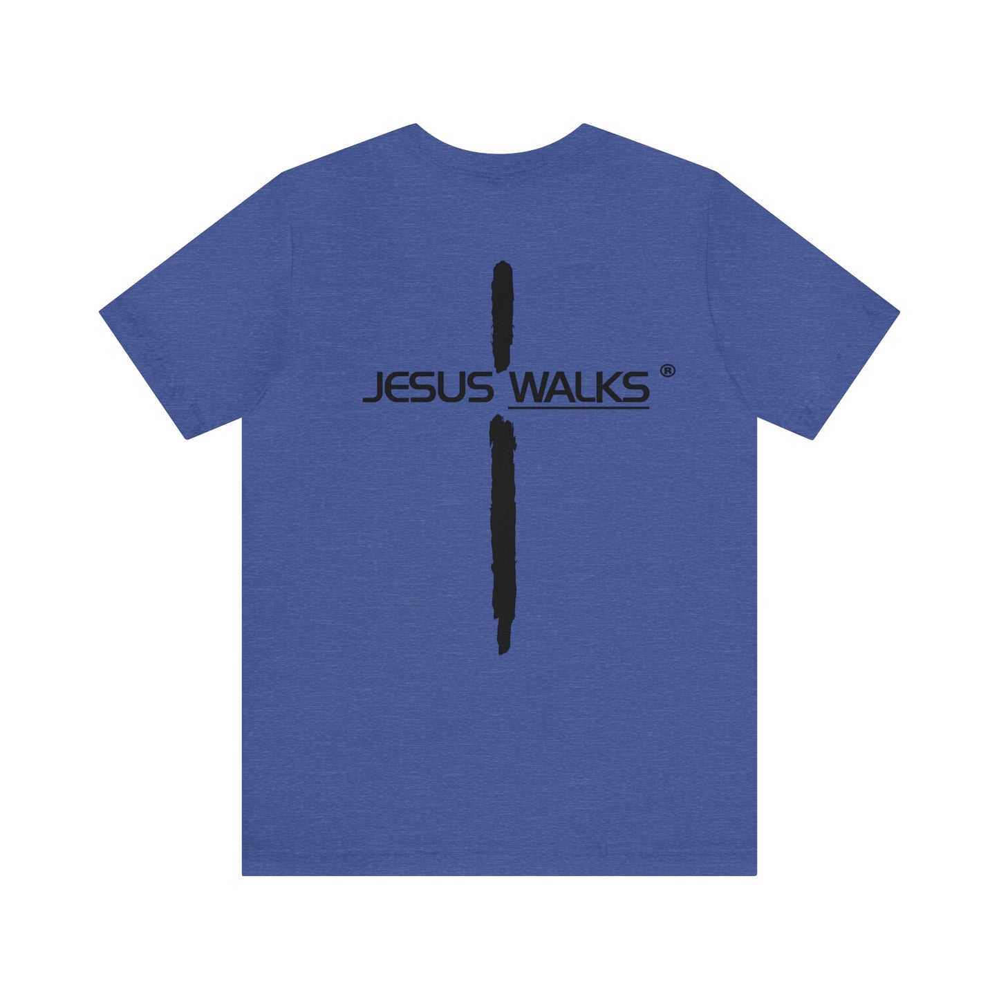 Jesus Walks Unisex Short Sleeve Big Cross Tee