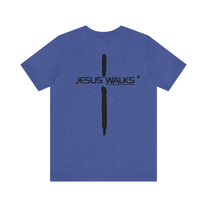 Jesus Walks Unisex Short Sleeve Big Cross Tee