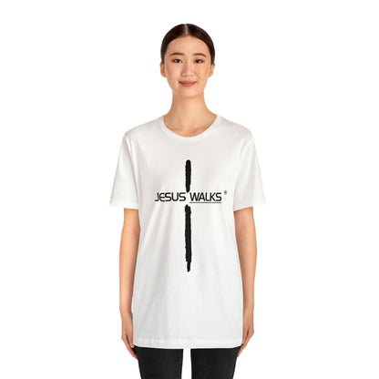 Jesus Walks Unisex Short Sleeve Big Cross Tee