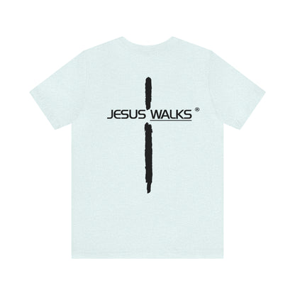 Jesus Walks Unisex Short Sleeve Big Cross Tee