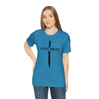 Jesus Walks Unisex Short Sleeve Big Cross Tee