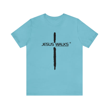 Jesus Walks Unisex Short Sleeve Big Cross Tee