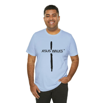 Jesus Walks Unisex Short Sleeve Big Cross Tee