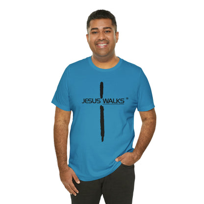 Jesus Walks Unisex Short Sleeve Big Cross Tee